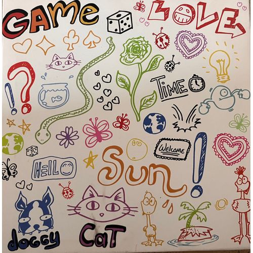 Tableau carré toile acrylique - pour enfant