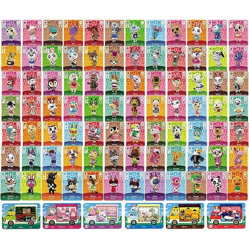 Mini Nfc Cartes Pour Acnh Animal Crossing New Horizons Amiibo Cards Compatible Avec Switch/Switch Lite/Wii U/New 3ds - 90 Pcs