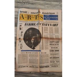 Journal Hebdomadaire Arts - A.R.T.S N°936 Novembre 1963