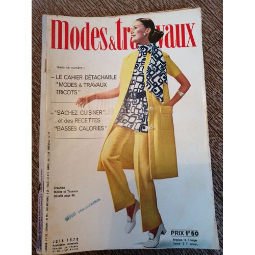 Modes & Travaux Juin 1970