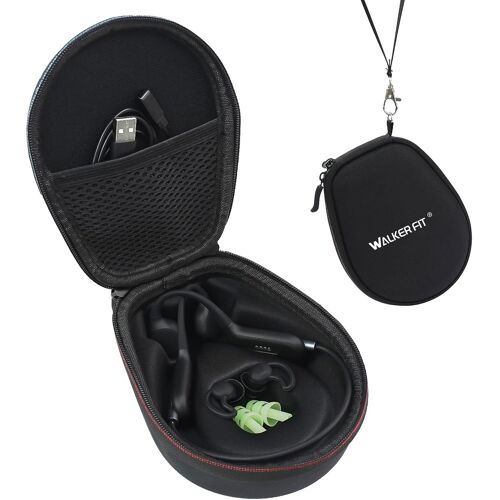 Voyage Stockage Porter Étui Housse, Étui de Protection Rigide pour Casque SHOKZ OpenRun/OpenMove/OpenRun Pro/OpenSwim Étui de Protection Rigide pour Trekz Air, Noir