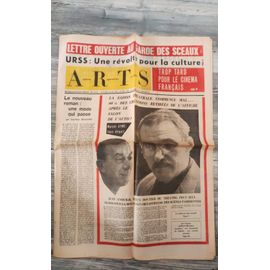 Journal Hebdomadaire Des Arts - A.R.T.S N°836 Octobre 1961