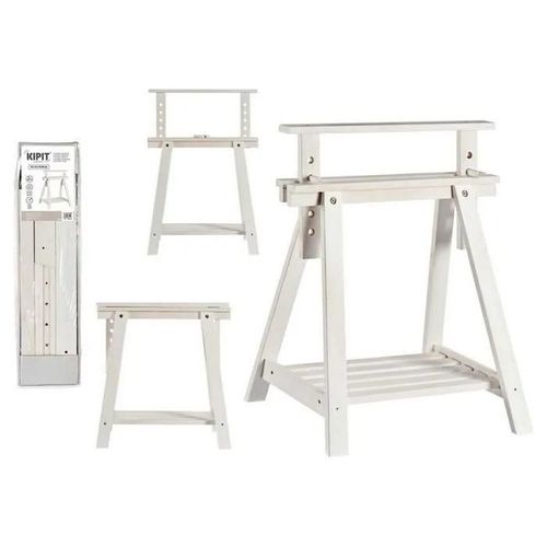 Chevalet De Peintre Bigbuy Home - S3608938 - Chevalet Blanc En Pin (70 X 45 X 70 Cm)