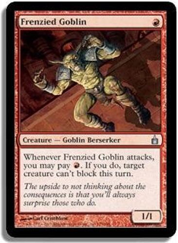 Frenzied Goblin Ravnica: City Of Guilds Unco Vo