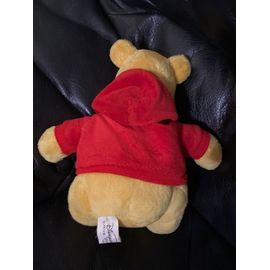 Peluche Winnie L'ourson Disneyland Paris Lovable Tee Shirt À Capuche Rouge Disney 18 Cm