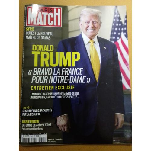 Paris Match 3945 Du 12 Au 18 Decembre 2024
