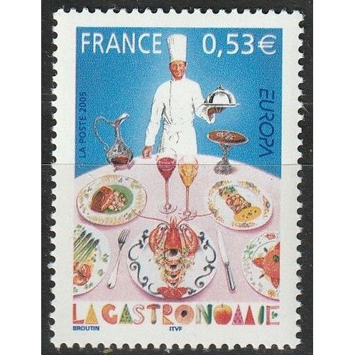 Europa 2005. La Gastronomie Timbre Neuf** N° 3784