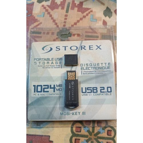 Disquette électronique usb2 Storex 1024mo/b