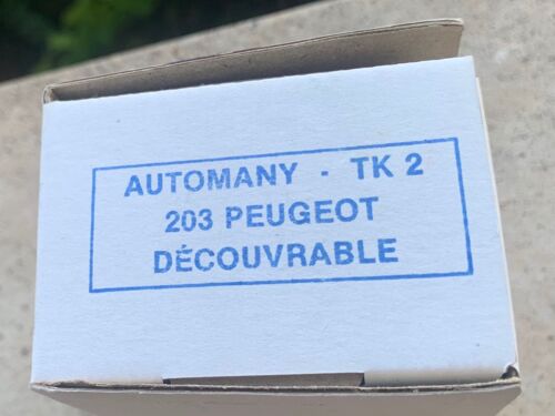 Peugeot 203 Decouvrable Kit Maquette Automany Tk2 Avec Boîte-Automany