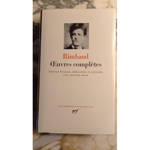Rimbaud Oeuvres Complètes.Gallimard La Pléiade 1976. Livre Relié Couverture Cuir Vert Foncé Et À L'or Fin 23 Carats. 1 250 Pages Avec 2 Signets.