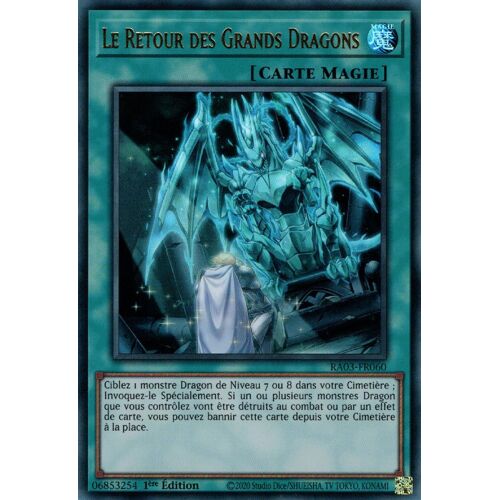 Le Retour Des Grands Dragons - Ra03-Fr060 - Ultra Rare - Yu-Gi-Oh !