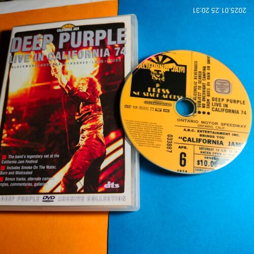 Deep Purple ‎– Live In California 74 Dvd