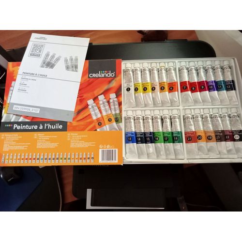 Coffret De Tubes De Peinture À L'huile