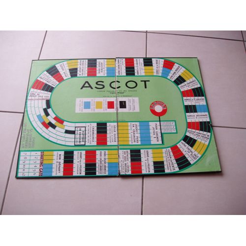 Ascot , Plateau Du Jeu Vintage 1950 Seul