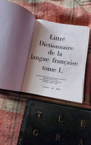 Littré: Dictionnaire De La Langue Française (Tome 1 À 7: Première Exemplaire Numéroté Et Septième Encore Plastifié)