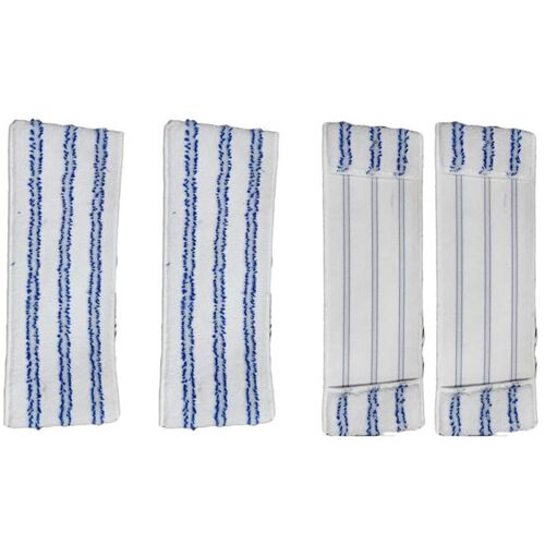 Serpillères de rechange en microfibre pour Polti Vaporetto pour Vaporflexi Brush Eco Pro 3.0 pour nettoyage des sols de cuisine - Lot de 4