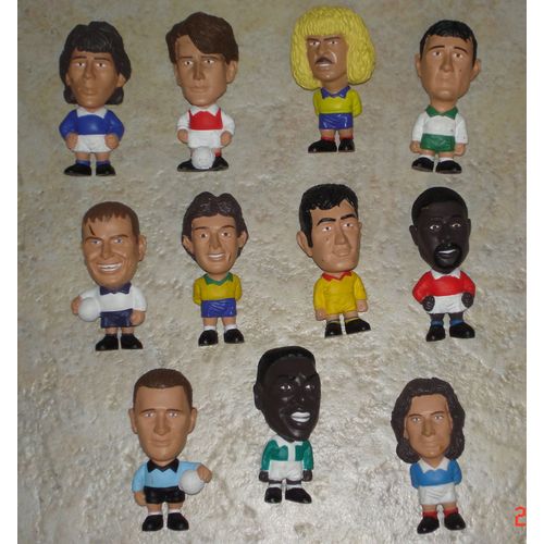 Lot De 11 Figurines Caricatures Footballeurs Coupe Du Monde 1998