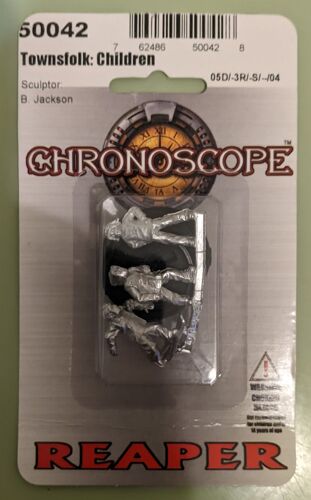 Figurine Villageois Reaper Chronoscope 2008 - 50042 Townsfolk Children - Pour In Nomine Satanis Et Chtulhu - Pour Star Wars Warhammer 4000 40k Et Battletech