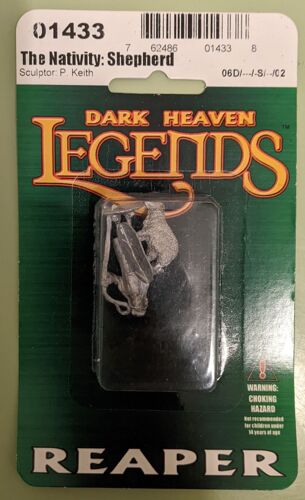 Figurine Villageois Reaper Dark Heaven Legends 2011 - 01433 The Nativity Shepherd - Pour Jeux De Rôles Donjons Et Dragons D&d Ad&d Warhammer - Pour In Nomine Satanis Et Chtulhu