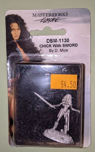 Figurine Guerrière Dark Sword Masterworks Elmore 2005 - Dsm-1130 Chick With Sword By D. Mize - Pour Jeux De Rôles Donjons Et Dragons D&d Ad&d Warhammer - Sexy