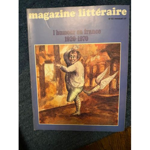 Vends Magazine Littéraire Spécial Humour En France (1920-1970) Avril 1972