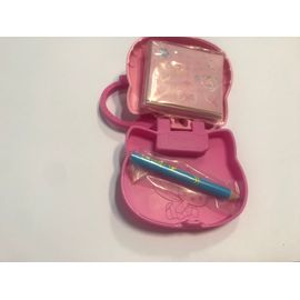 Hello Kitty - Figurine Coffret Plastique Couleur Rose + Anse - Mcdonald's - Happy Meal - 2010 - 8x8,5 Cm