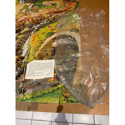 Puzzle Heye Loup J.J. Great Western 1000 Pièces Taille 74 X 50 Cm - Première Édition 1974 Avec Contrôle N° 01, Poster Et Poche Originaux