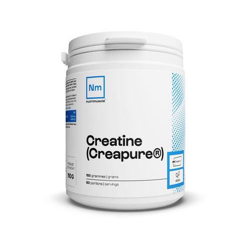 Créatine 100% Pure | Créatine Monohydrate Creapure - Prise Masse Musculaire& Force - Musculation Homme - Complément Idéal À La Whey Protéine | Nutrimuscle | 150 Grammes 