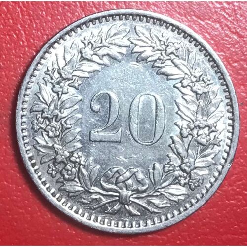 20 Centimes - Libertas - 1974 - Suisse