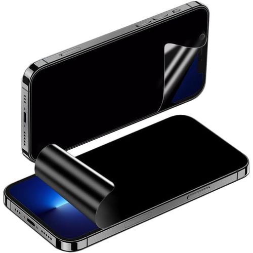 Kal-2 Pcs Contre-Espionnage Film D'hydrogel Pour Iphone 13 Pro Max 6.7" Privacy Screensaver Protection Film De Protection Tpu Flexible Anti - Pelage Très Sensible