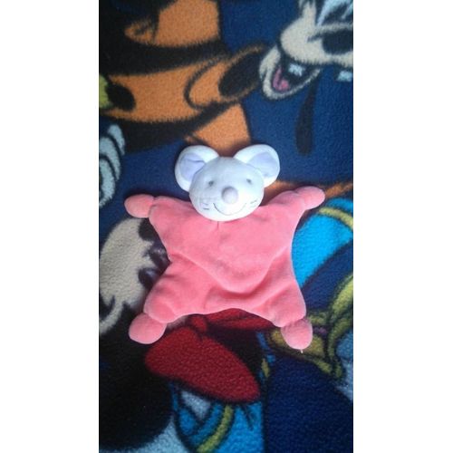 Doudou Souris Jollybaby Rose Pouet