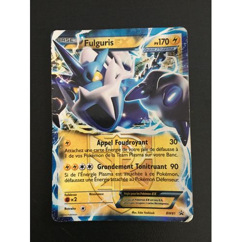 Carte Pokemon Fulguris Ex Bw81 Promo Glaciation Plasma