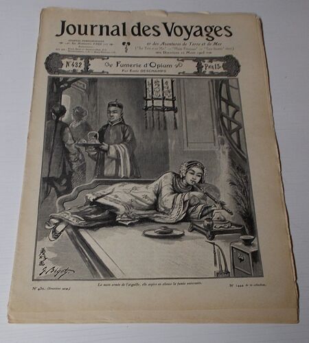 Journal Des Voyages Et Des Aventures De Terre Et De Mer N° 432 Fumerie D'opium
