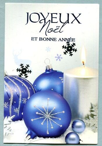 Carte Double - " Joyeux Noël Et Bonne Année " - Melinera