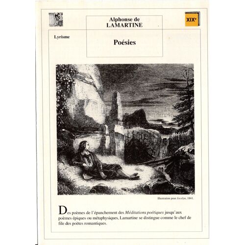 Fiche Lecture / Litterature Alphonse De Lamartine Poésies