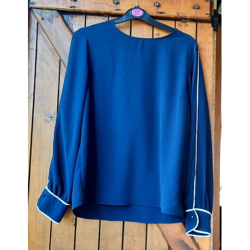 Blouse Bleue Marine Primark, Femme, L/40