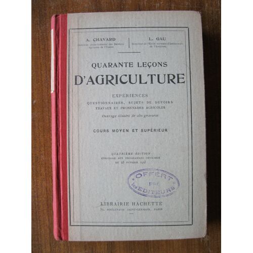 Quarante Leçons D'agriculture