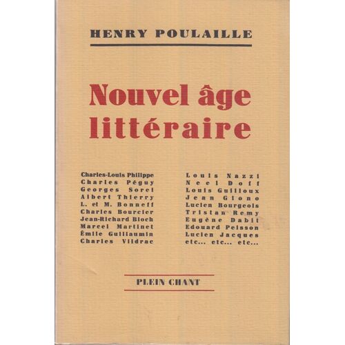 Nouvel Age Littéraire