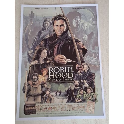 Affiche / Poster Du Film "Robin Des Bois Prince Des Voleurs" - 29,7 X 42 Cm