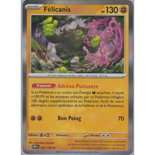 Carte Pokémon - Félicanis - 057/131 - Holo-Rare - Ev8,5 Evolutions Prismatiques