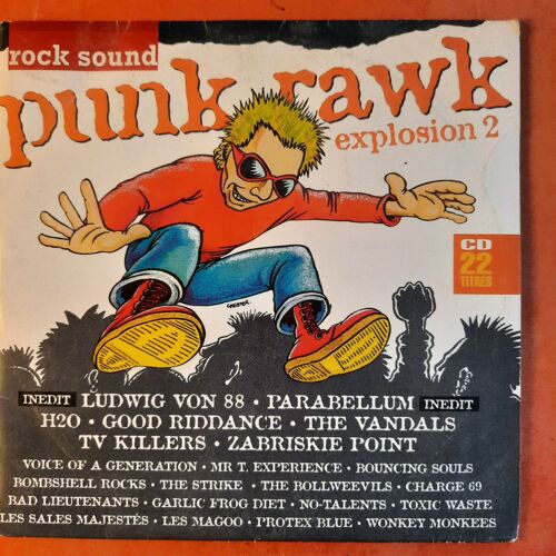 Cd Punk Rawk, Explosion 2, 22 Titres, Inédit Ludwig Von 88,...