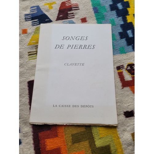 Songes De Pierres : Cinq Compositions Originales Tirées Sur Vélin D'arches De Pierre Clayette. Editions : Ateliers Du Prisme.( 1984 ).