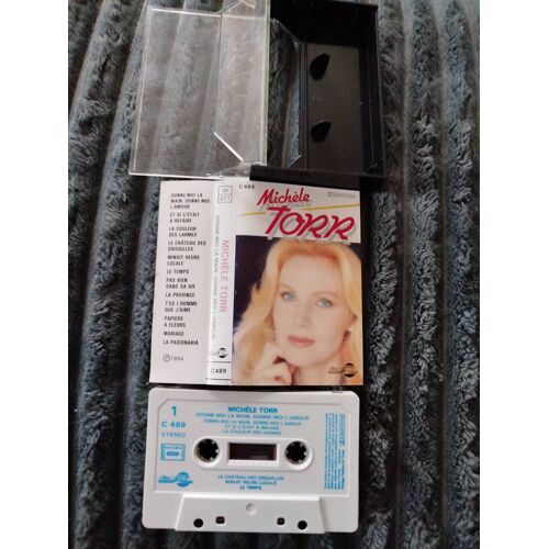 * Cassette Audio, K7 Rare : Michèle Torr Donne Moi La Main, Donne Moi L'amour - 12 Titres - De 1984 - 12 Titres - En État Comme Neuf