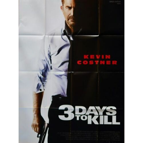 3 Days To Kill - Affiche Originale De Cinéma - Format 120x160 Cm - Un Film De Mcg Avec Kevin Costner, Hailee Steinfeld, Connie Nielsen, Amber Heard, Tómas Lemarquis, Trois, Three - Année 2014