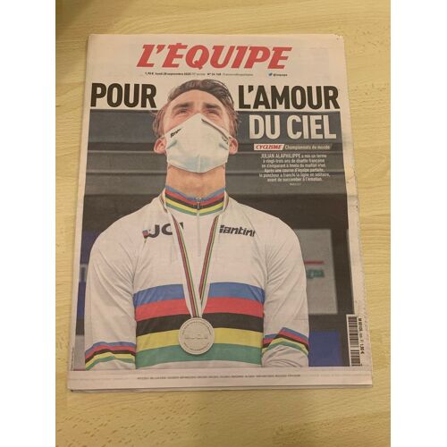 Le Journal L'équipe 28/09/2020