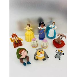 Lot 10 Figurines Disney Belle Et La Bête, Cendrillon, Et Autres Toy Enfants