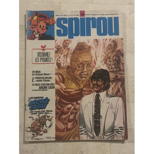 Spirou Magazine N°1809 - 35e Année - Décembre 1972 - Gaston Lagaffe | Les Tuniques Bleues | Boule & Bill | 