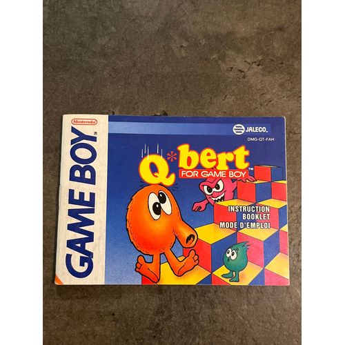 Notice Jeux  Q Bert Game Boy