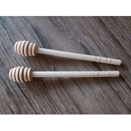 2 Cuillères À Miel Bâton Trempette Bois Naturel
