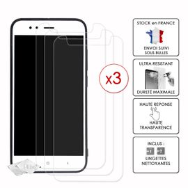 Pack 3 Films De Protection D'écran En Verre Trempé Haute Transparence, Ultra Résistant, Ultra Slim, Anti Traces Compatible Pour Xiaomi Redmi Note 7